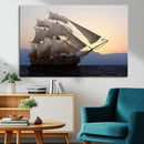 Majestic Sailing Ship Wall Art Canvas Print, Sunset Ocean by MyGreatCanvas | Canvas Wall Art Prints | Photo Prints & Wall Decor