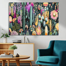 Colorful Desert Bloom Wall Art Canvas Print, Vibrant Cacti by MyGreatCanvas | Canvas Wall Art Prints | Photo Prints & Wall Decor