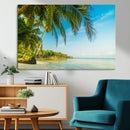 Peaceful Tropical Beach Wall Art Canvas Print – Palm Trees by MyGreatCanvas | Canvas Wall Art Prints | Photo Prints & Wall Decor