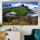 Ocean Cliff Golf Course Wall Art Canvas Print – Waves by MyGreatCanvas | Canvas Wall Art Prints | Photo Prints & Wall Decor