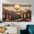 Wood Mountain Wall Art Canvas Print – Layered Forest and by MyGreatCanvas | Canvas Wall Art Prints | Photo Prints & Wall Decor