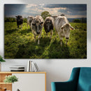 Grazing Cattle Herd Wall Art, Green Pasture Livestock Canvas by MyGreatCanvas | Canvas Wall Art Prints | Photo Prints & Wall Decor