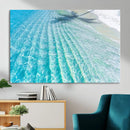 Crystal Clear Ocean Water Sunlit Reflections Palm Shadow Sandy Beach Tropical Wall Art for Home, Office Decor by MyGreatCanvas | Canvas Wall Art Prints | Photo Prints & Wall Decor