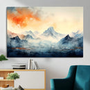 Warm Clouds Abstract Mountain Wall Art, Modern Landscape by MyGreatCanvas | Canvas Wall Art Prints | Photo Prints & Wall Decor