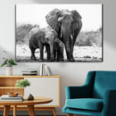 Elephant Family Africa Wall Art Canvas Print by MyGreatCanvas | Canvas Wall Art Prints | Photo Prints & Wall Decor