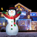 6 Feet Inflatable Christmas Snowman with LED Lights Blow Up Outdoor Yard Decoration by LJGDeals
