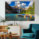 Moraine Lake 3-Panel Wall Art, Majestic Mountain and Lake by MyGreatCanvas | Canvas Wall Art Prints | Photo Prints & Wall Decor