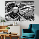 Vintage Antique Airplane Wall Art Canvas Print