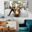 Charging Bull Wall Art Canvas Print