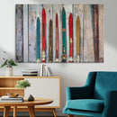 Vintage Wooden Weathered Ski's in Front of an Old Barn Wall by MyGreatCanvas | Canvas Wall Art Prints | Photo Prints & Wall Decor