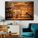 Rustic Whiskey and Barrel Canvas Print by MyGreatCanvas | Canvas Wall Art Prints | Photo Prints & Wall Decor