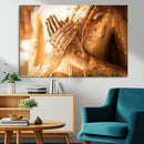 Buddha Statue Hands Wall Art Canvas Print by MyGreatCanvas | Canvas Wall Art Prints | Photo Prints & Wall Decor