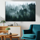 Misty Forest Wall Art – Serene Green Landscape Canvas Print, by MyGreatCanvas | Canvas Wall Art Prints | Photo Prints & Wall Decor