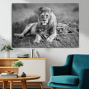 King Forest Lion Wall Art Canvas Print – Framed Majestic by MyGreatCanvas | Canvas Wall Art Prints | Photo Prints & Wall Decor