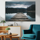 Wooden Bridge Near Lake Wall Art Canvas Print by MyGreatCanvas | Canvas Wall Art Prints | Photo Prints & Wall Decor