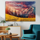 Mountain and Daylight Red Sunset Wall Art Canvas Print by MyGreatCanvas | Canvas Wall Art Prints | Photo Prints & Wall Decor