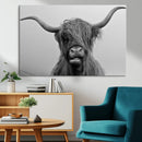 Texas Cow Wall Art Canvas, Texas Longhorn Cattle Canvas by MyGreatCanvas | Canvas Wall Art Prints | Photo Prints & Wall Decor