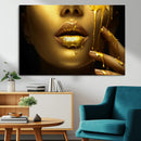 Gold and Women Wall Art Canvas Print by MyGreatCanvas | Canvas Wall Art Prints | Photo Prints & Wall Decor