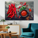 Red Pepper Kitchen and Restaurant Wall Wall Art, Red Pepper by MyGreatCanvas | Canvas Wall Art Prints | Photo Prints & Wall Decor