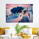 Greece Santorini Wall Art Landscape Canvas Print