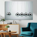 Newton's Cradle Wall Art Canvas Print, Framed Newton Cradle
