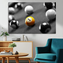 Wall Art Pool Table and Balls Canvas Print by MyGreatCanvas | Canvas Wall Art Prints | Photo Prints & Wall Decor