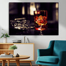 Whiskey and Cigar Canvas – Luxurious Wall Art for Home or