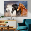 Animal Wall Art Three Horses Farmhouse Art Canvas, Framed by MyGreatCanvas | Canvas Wall Art Prints | Photo Prints & Wall Decor