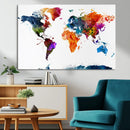 World Map Canvas Print – Detailed Map of the World Wall Art by MyGreatCanvas | Canvas Wall Art Prints | Photo Prints & Wall Decor
