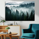 Captivating Misty Forest Wall Art Canvas, Premium Canvas
