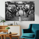 American Football Wall Art Canvas Print Framed Stadium Sport