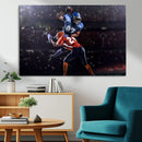 American Football Wall Art Canvas Print, Stadium Sport Wall
