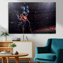 American Football Wall Art Canvas Print, Stadium Sport Wall