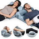 Lunix LX8 2-Layer Wedge Pillow Set + Extra Cover Bundle (Gray)