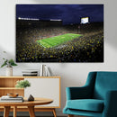 Michigan Wolverines Football Canvas Wall Decor, Football