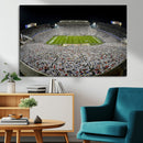 Beaver Stadium Night Game Triple Canvas Wall Art - Penn