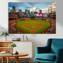 St. Louis Cardinals Baseball Team Print - Busch Stadium Wall