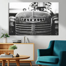 Vintage Farmall Tractor Wall Art Canvas Print, Rustic