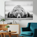 Resting Grizzly Bear Wall Art Canvas Print – Majestic Lazy by MyGreatCanvas | Canvas Wall Art Prints | Photo Prints & Wall Decor