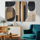 Abstract Minimalist Canvas Wall Art - Neutral Geometric