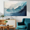 Ocean Wave Canvas Wall Art Print – Coastal Living Room Large