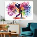Colorful Golfer Swing Wall Art Canvas Print - Ready to Hang, by MyGreatCanvas | Canvas Wall Art Prints | Photo Prints & Wall Decor