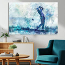 Golf Swing Wall Art Canvas Print - Sports-Inspired