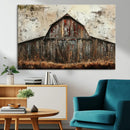 Rustic Barn Wall Art | Farmhouse Wall Decor Canvas Print |