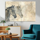 Abstract Horse Canvas Print | Modern Farmhouse Wall Art |