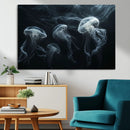 Jellyfish Wall Art Canvas Print, Elegant Wall Decor