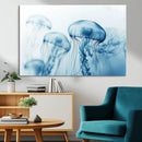 Blue Jellyfish Wall Art Canvas Print