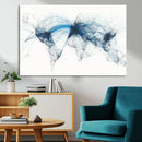 Flight Route Map Wall Art Canvas Print, Abstract Air Traffic by MyGreatCanvas | Canvas Wall Art Prints | Photo Prints & Wall Decor