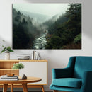 Misty Forest Wall Art | Ready to Hang and Framed | Tranquil