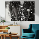 Winter Horse Snow Wall Art Canvas Print